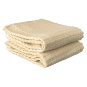 RITZ Royale Collection 100% Combed Terry Cotton, Oversized Kitchen Towel Set, 2-Pack, Solid, Latte