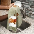 thumbnail image 1 of RITZ Seasonal Towel Set, 100% Cotton, Machine Washable, 3-Pack, Traditional Leaves, 1 of 2