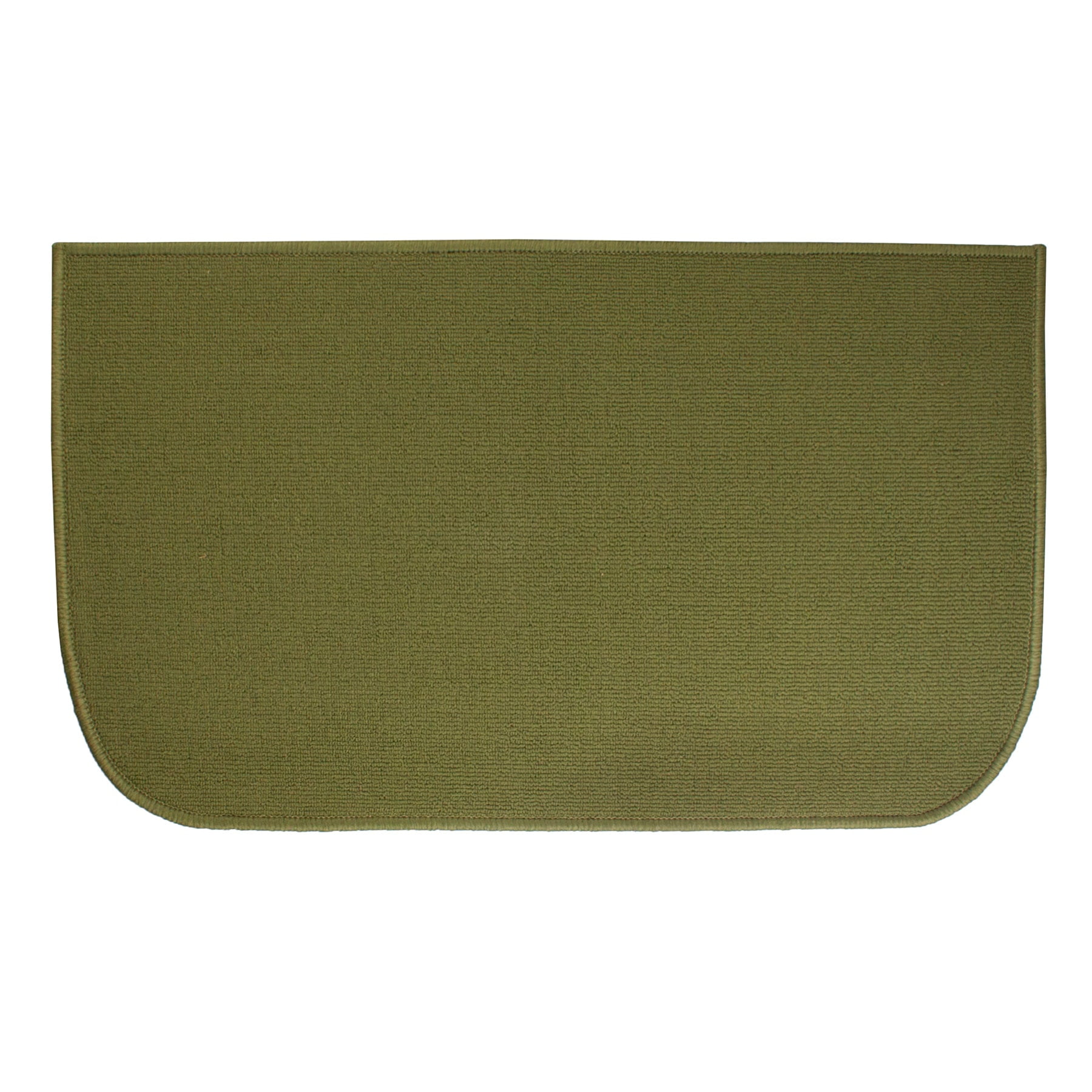 Green Non-Slip Washable Synthetic Rectangular Accent Rug