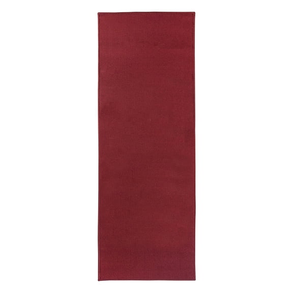 RITZ Solid Rug Runner, 20" x 60", Red
