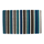 RITZ Striped Tufted Indoor Outdoor Floor Mat, Blue