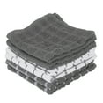 thumbnail image 1 of RITZ Terry Check Dish Cloth, Set of Six, Grey, 1 of 6