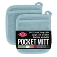 thumbnail image 1 of RITZ Terry Pocket Mitt Pot Holder, Set of Two, Dew, 1 of 6