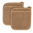 thumbnail image 1 of RITZ Terry Pocket Mitt Pot Holder, Set of Two, Mocha, 1 of 5