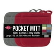 thumbnail image 1 of RITZ Terry Pocket Mitt Set, 4-Pack, Graphite/Paprika, 1 of 6
