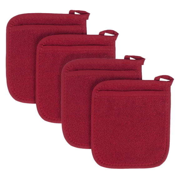 RITZ Terry Pocket Mitt Set, 4-Pack, Paprika