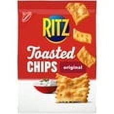 RITZ Toasted Chips Original Crackers, Party Snacks, 8.1 oz (3 Pack)