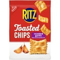 thumbnail image 1 of RITZ Toasted Chips Roasted Garlic Crackers, Party Snacks, 8.1 oz, 1 of 13
