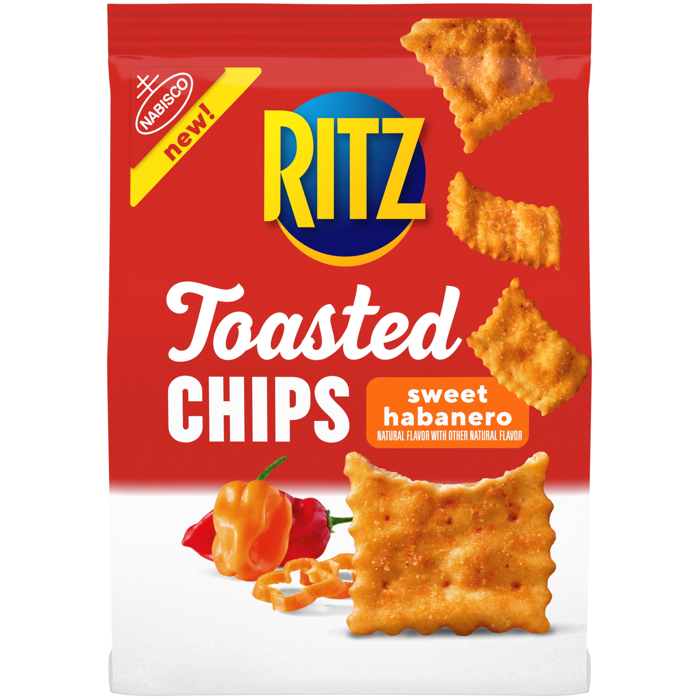 Toasted Ritz Crackers RITZ Toasted Chips Sweet Habanero Crackers, 8.1 oz - Walmart.com