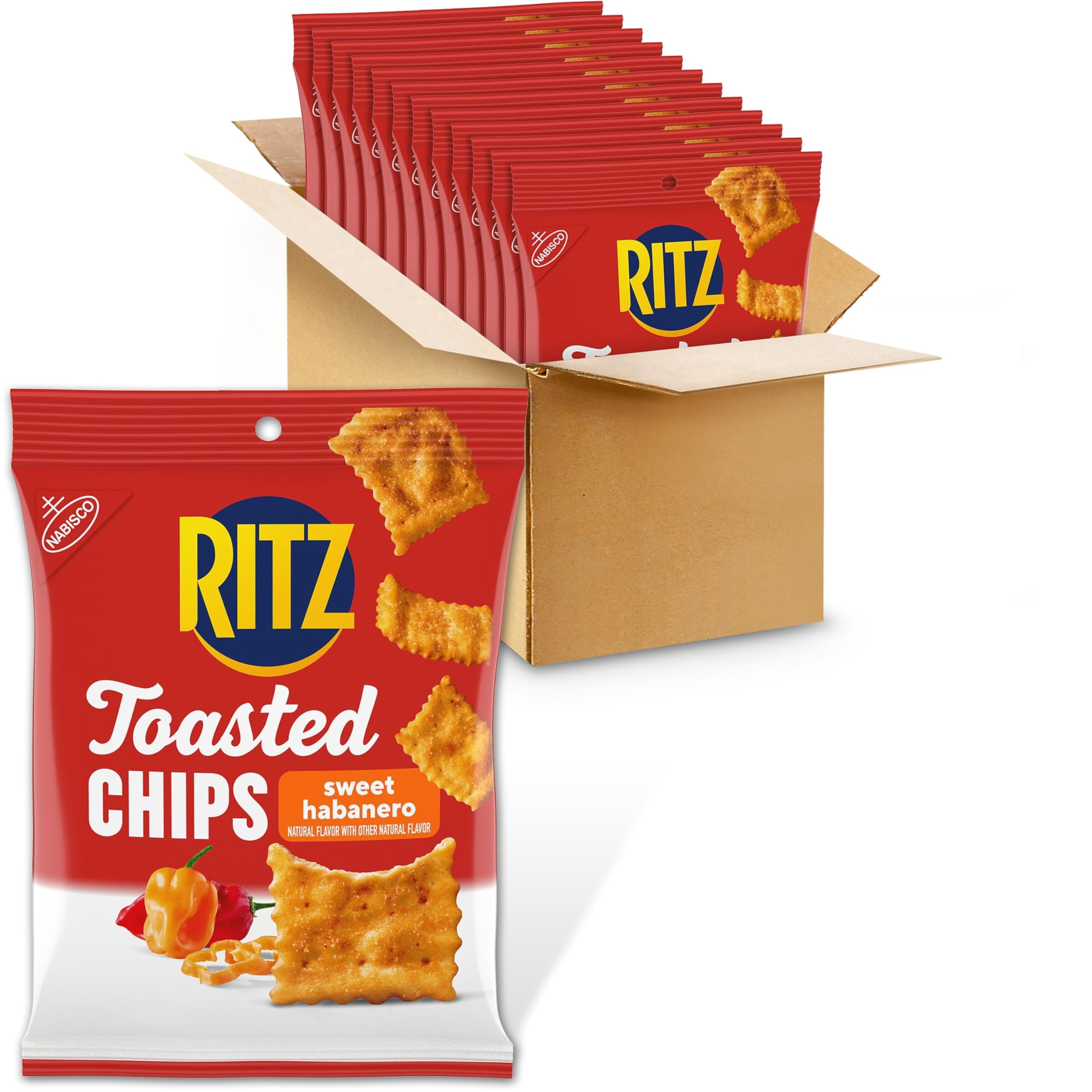 RITZ Toasted Chips Sweet Habanero HYZ01 Crackers, Bulk Individual ...
