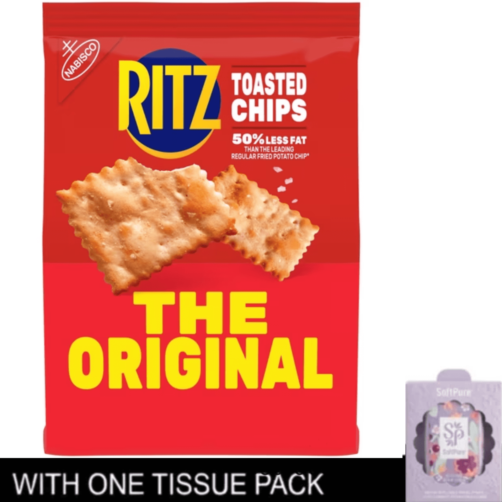 RITZ Toasted Chips The Original Crackers, Party Snacks, 8.1 oz with ...