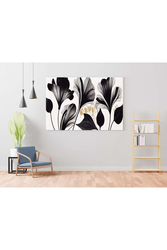 Craft Flower Paintings for Wall Decoration with Frame Canvas Painting for Living Room Bedroom Home Office & Hotels (22 inch x 16 inch CH-FLW-LDP53)