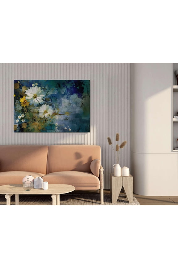 CRAFT Flower Paintings For Wall Decoration With Frame Canvas Painting For Living Room Bedroom Home Office & Hotels (22 inch x 16 inch CH-FLW-LDP54)