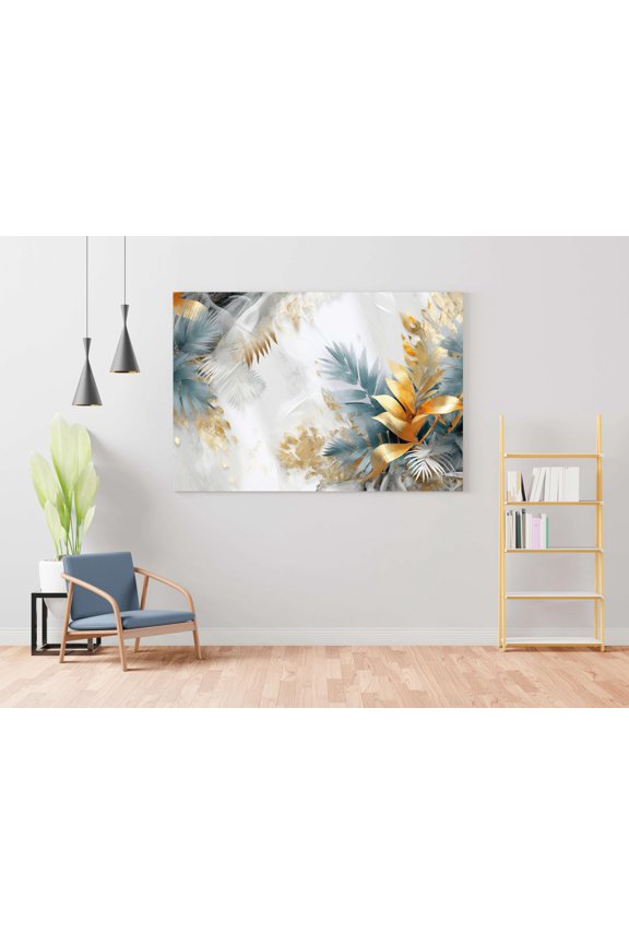 Craft Flower Paintings for Wall Decoration with Frame Canvas Painting for Living Room Bedroom Home Office & Hotels (22 inch x 16 inch CH-FLW-LDP58)