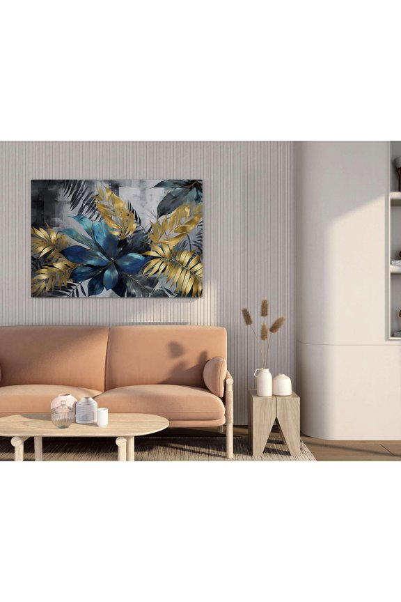 Craft Flower Paintings for Wall Decoration with Frame Canvas Painting for Living Room Bedroom Home Office & Hotels (34 inch x 22 inch CH-FLW-LDP61)