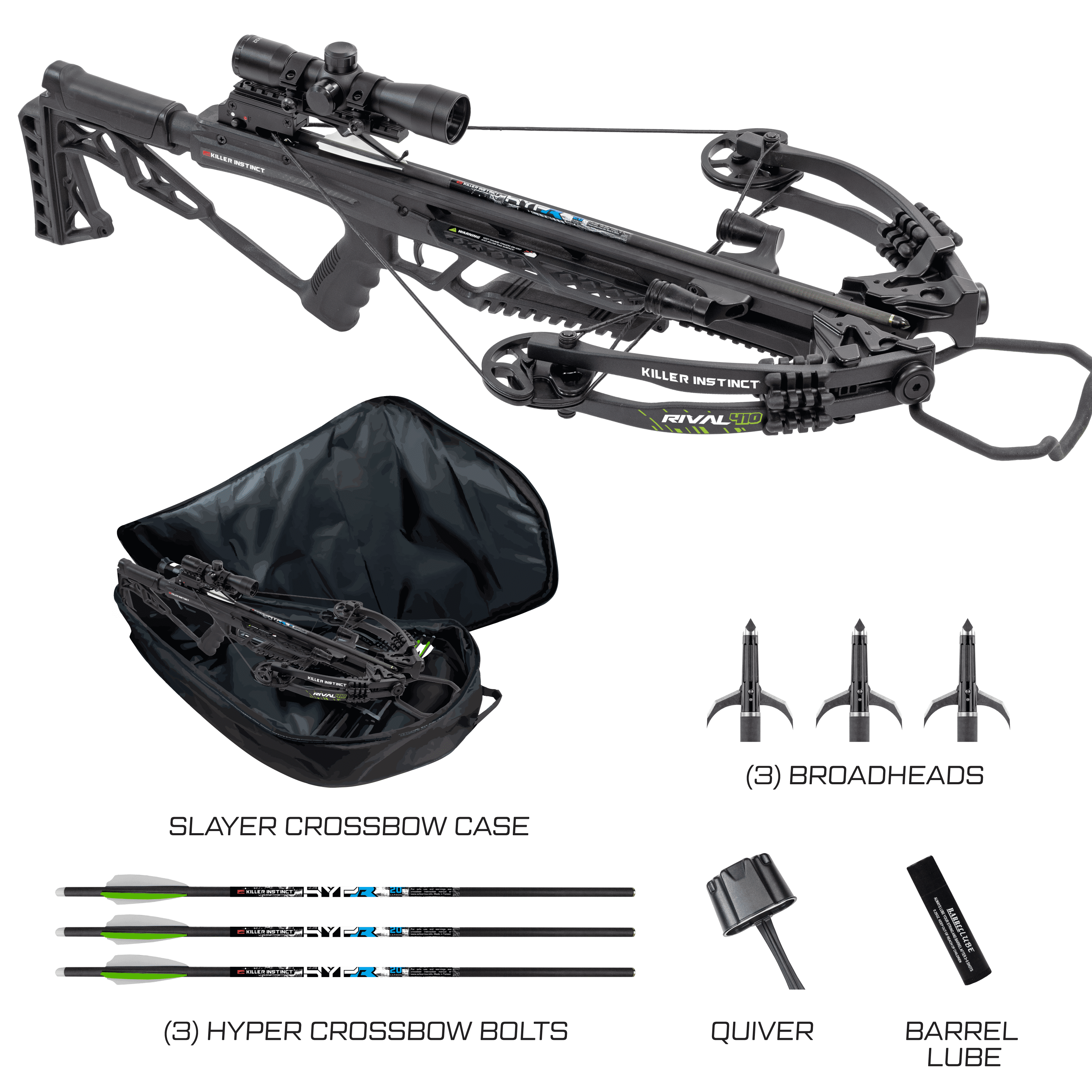Killer Instinct Rival 410 Crossbow Package with Hunt Ready Kit
