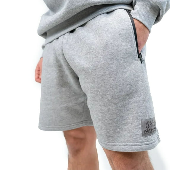 RIVAL Boxing - Fleece Shorts - Heather Grey - Large