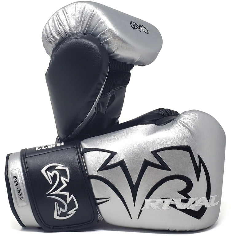 Rival RB11 エボリューション バッググローブ M シルバー 未使用 RIVAL Boxing RB11 Evolution Hook and Loop Bag Gloves - Medium
