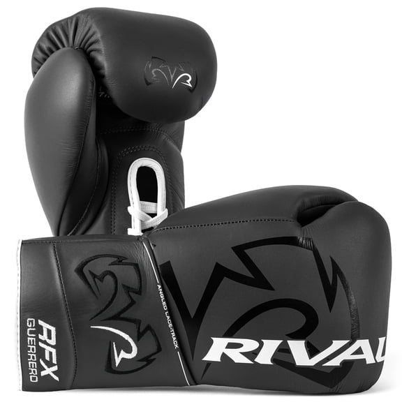 RIVAL Boxing RFX-Guerrero SF-H Lace-Up Pro Fight Gloves, Gray, 8oz.