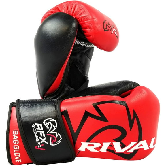 RIVAL Boxing RFX-Guerrero-V SF-F Soft Bag Gloves - 8 oz. - Red/Black