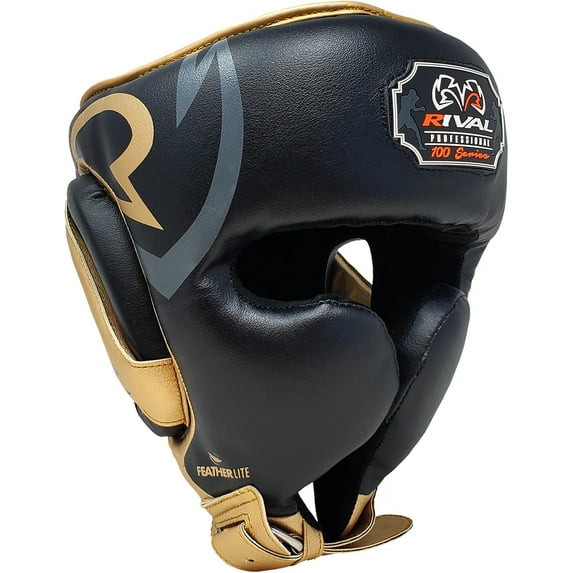 RIVAL Boxing RHG100 Professional Headgear - Large - Black/Gold