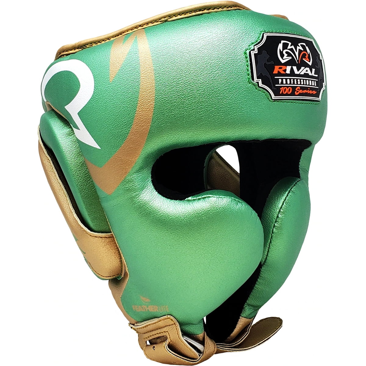 RIVAL Boxing RHG100 Professional Headgear - Small - Green/Gold