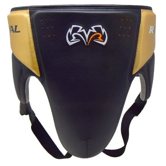 RIVAL Boxing RNFL10 360 No-Foul Groin Protector with Intelli-Shock D30 - Medium - Black/Gold