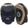 thumbnail image 1 of RIVAL Boxing RPM10 Intelli-Shock Punch Mitts 2.0 - Black/Gold, 1 of 4
