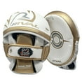 thumbnail image 1 of RIVAL Boxing RPM100 Professional Punch Mitts - White/Gold, 1 of 3