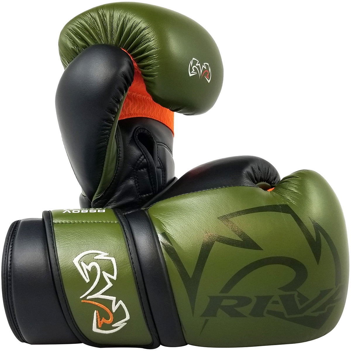 RIVAL Boxing RS80V Impulse Hook and Loop Sparring Gloves - 14 oz. - Khaki Green