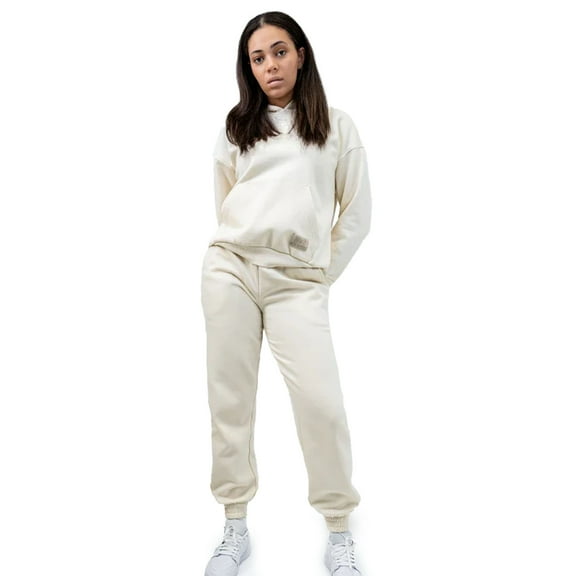 RIVAL Boxing - Women's Heavyweight Fleece Joggers - Off White - Small