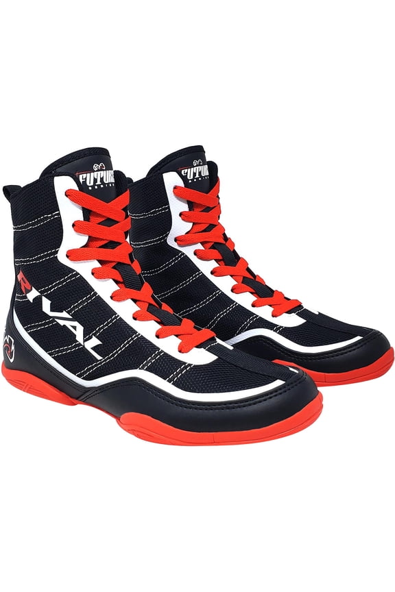 Boxing Youth RSX-Future Lo-Top Boxing Shoes - 5 - Black/White/Red