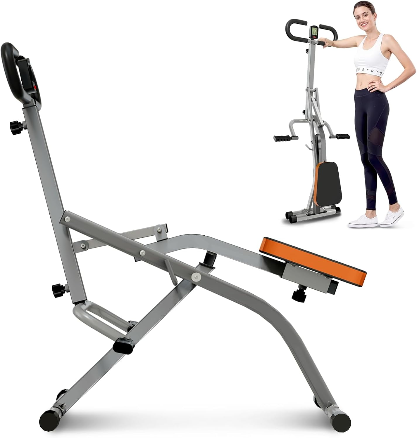 RIVANO Squat Machine, Ab Workout Equipment, 220lbs Loading Capacity ...