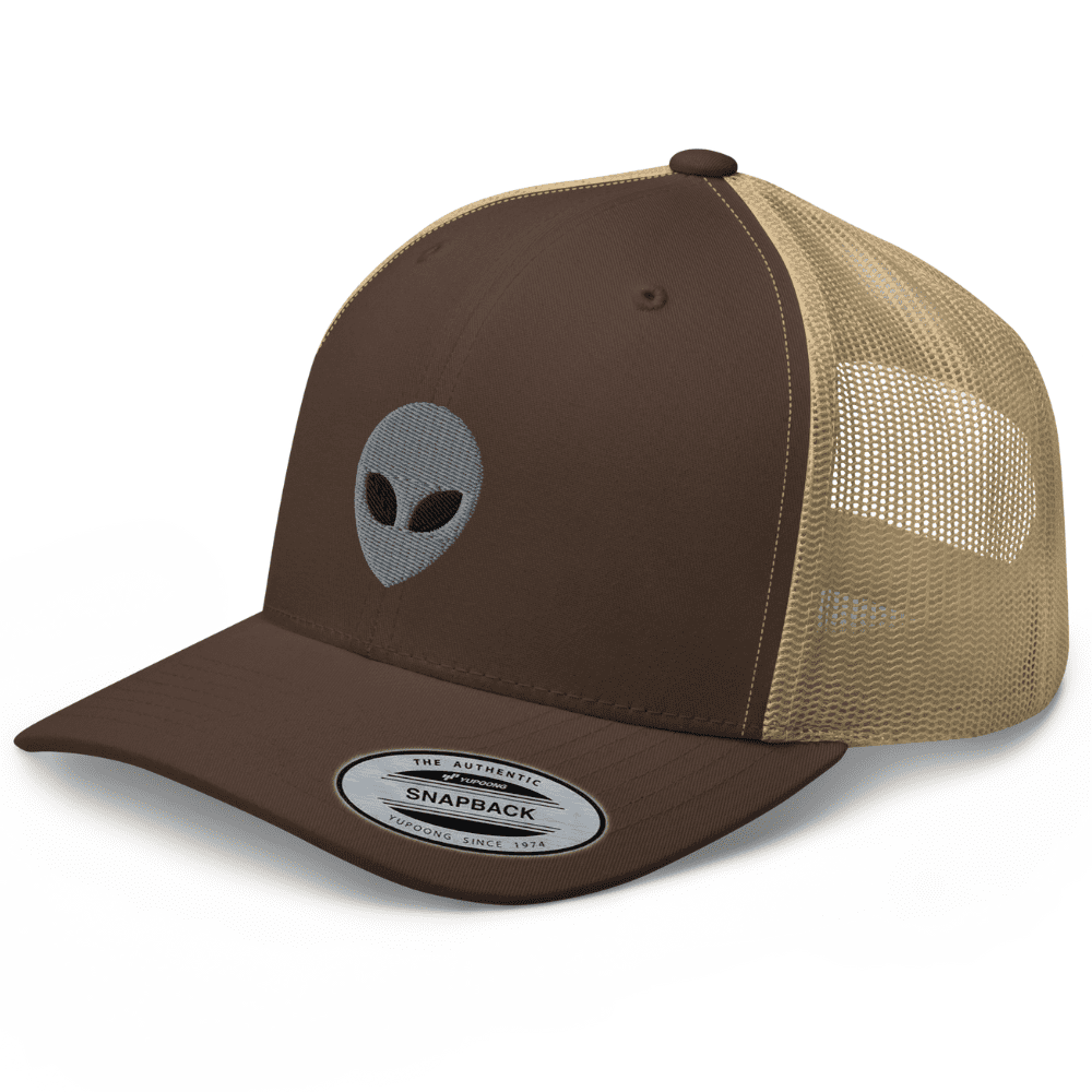 RIVEMUG Alien Hat The Greys Trucker Hat Curved Bill Mid Crown ...