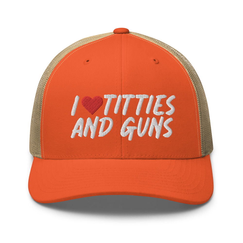 RIVEMUG "Fitties And Titties" Funny Trucker Hat - Adjustable Mesh Back Curved Bill Cap For Adults - View #7