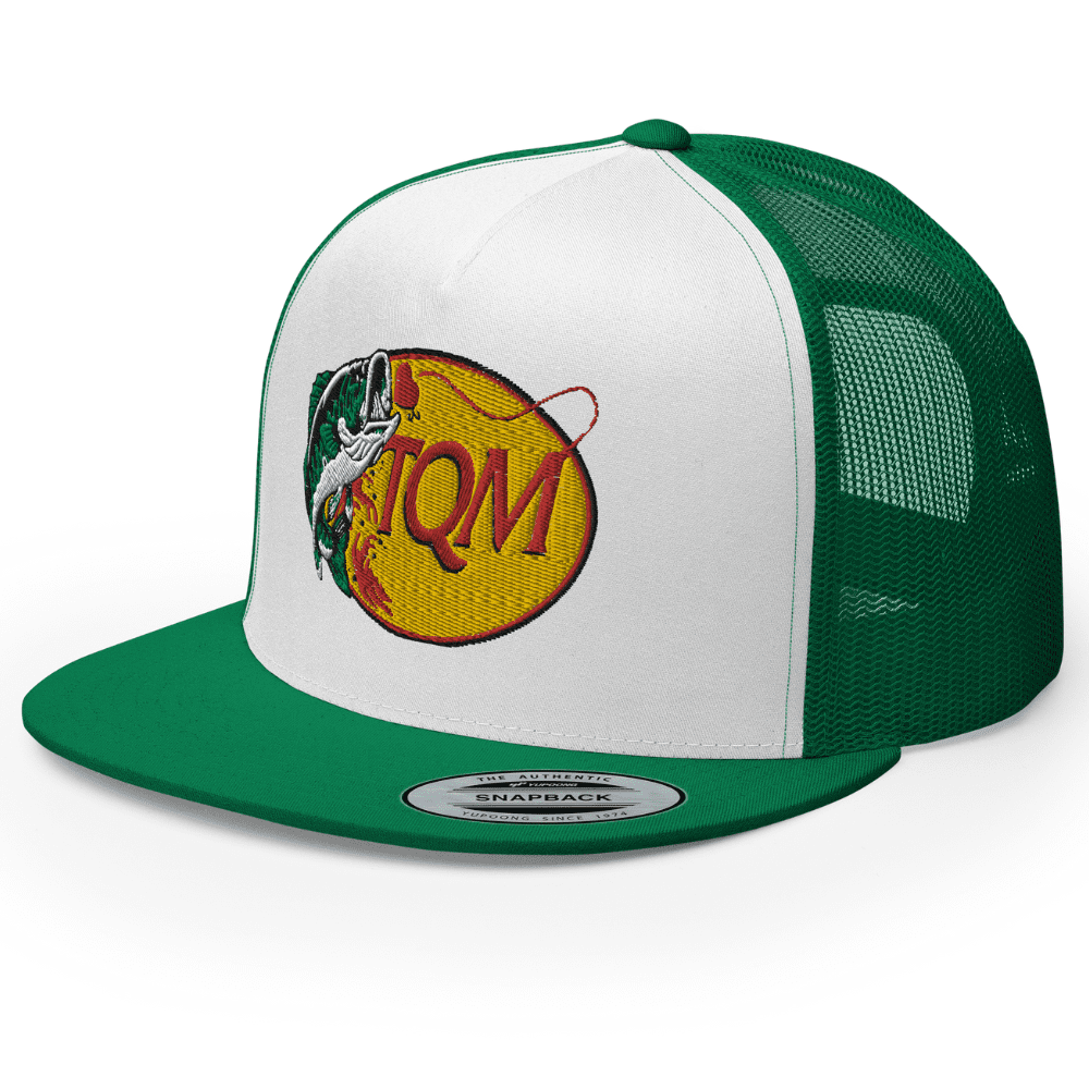 Funny "Around And Find Out" Embroidered Trucker Hat - Adjustable Snapback, High Crown Flat Bill, Navy & White