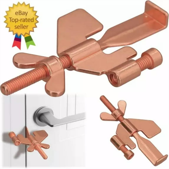 RIVEN- 1 Pcs Upgraded Portable Door Lock,Home Security Door Locker Travel Lockdown