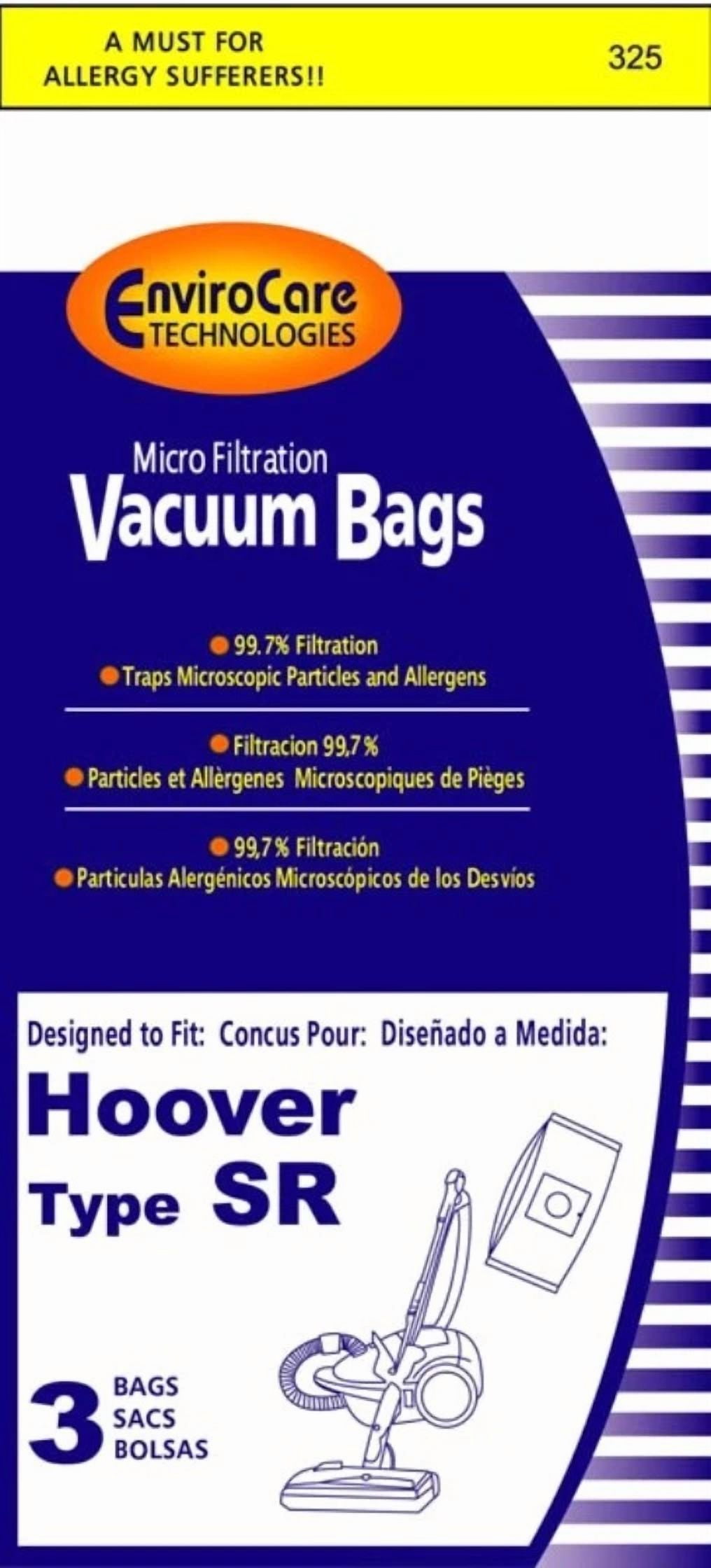 RIVEN- 3Pk, Hoover Sr Canister-Microlined, Paper Bags 325