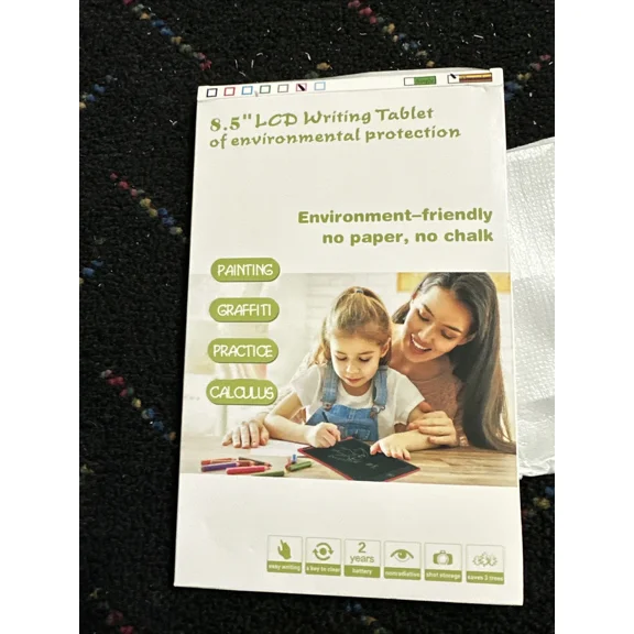 RIVEN- 8.5" Lcd Writing Tablet Electronic Art Drawing Notepad Doodle Board Kids Adults