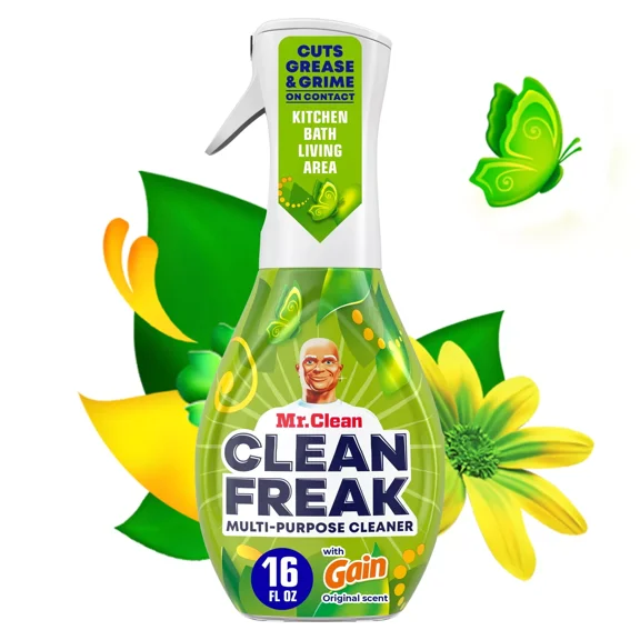 RIVEN- Clean Freak All Purpose Cleaner Spray, Multi-Surface Cleaning, Gain, 16 Fl Oz