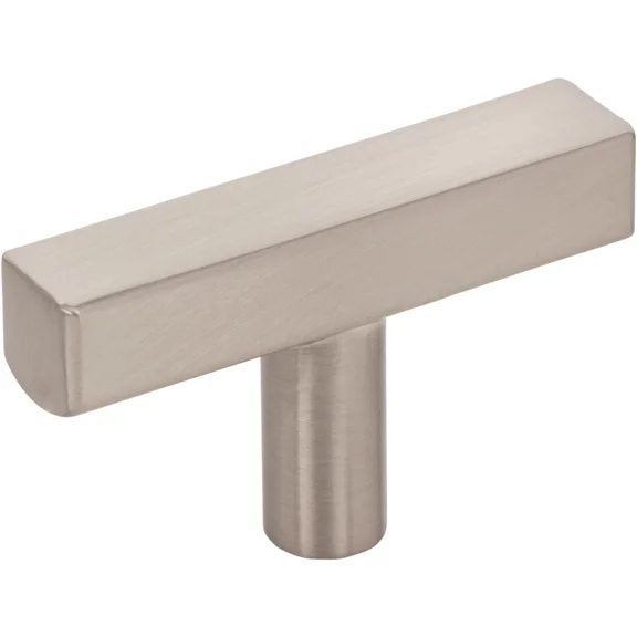 RIVEN- Dominique 2" Length Bar Knob, Satin Nickel