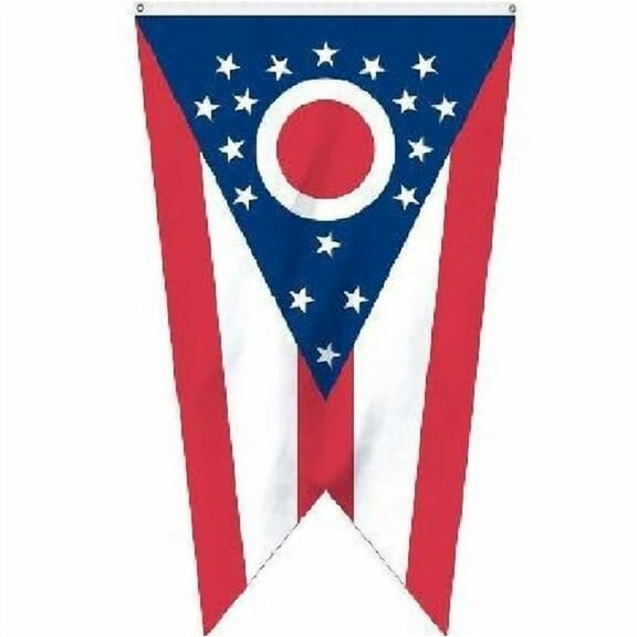 RIVEN- State Of Ohio Flag 3' X 5' With Grommets For Hanging Outdoor Indoor Ohio Flag
