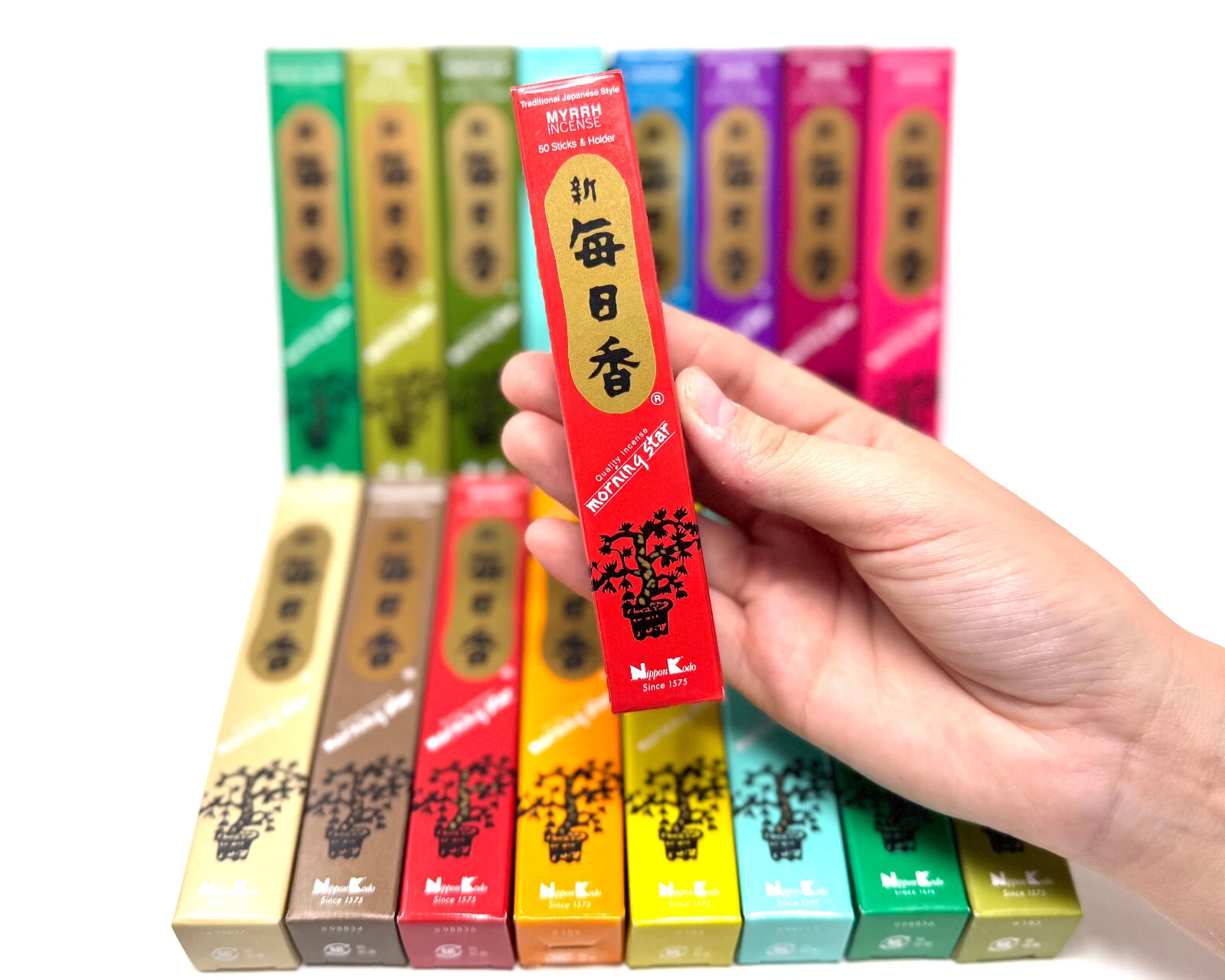 RIVEN- Morning Star Myrrh Incense Sticks, Pack Of 50 (Japanese Nippon ...