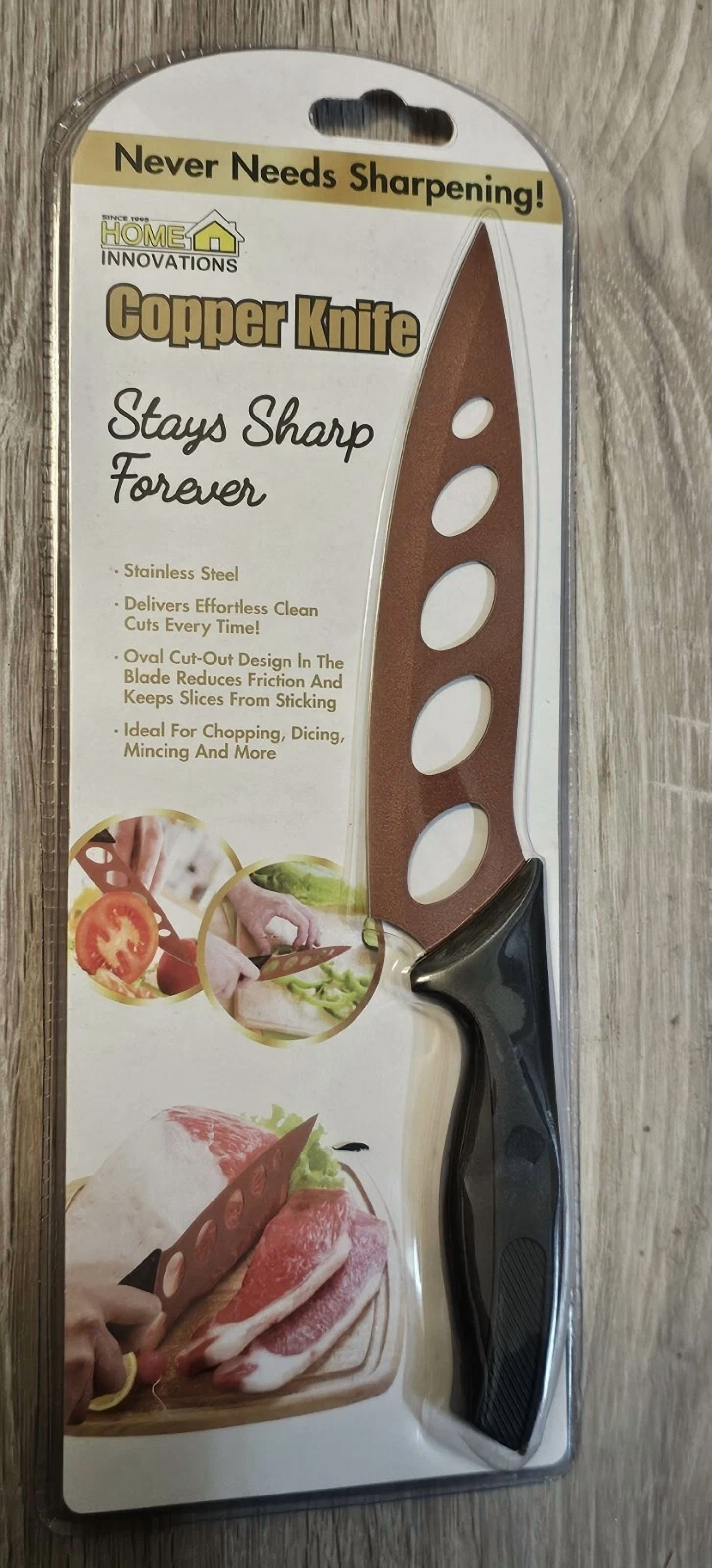 RIVEN- Sharp & Durable Copper Knife With Stainless Steel Blade, Never ...