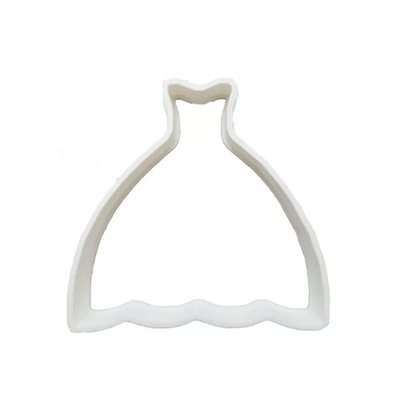 RIVEN- Wedding Dress Outline Newlywed Celebration Prom Party Cookie Cutter Usa Pr2312