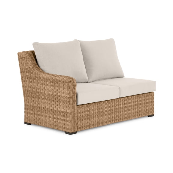 Better Homes & Gardens River Oaks 3-Piece Outdoor Sectional Set, 1 Loveseat with Right Arm, Box 2 of 2, Beige