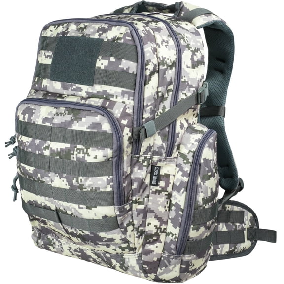 River Road Huntex 40L Backpack - Durable for Hunting, Hiking, and Travel - Unisex - White Gray Camo