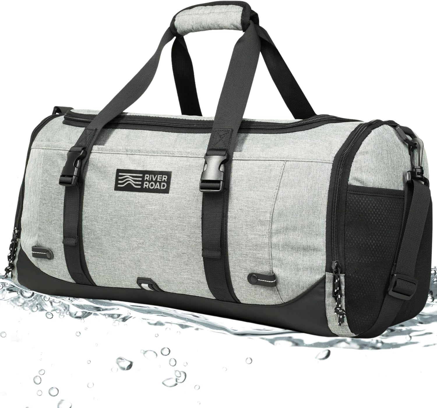 River Road Unisex Movex 33L Sport & Travel Duffle Bag - Scratch, Water-Resistant - Gray