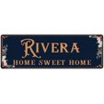 thumbnail image 1 of RIVERA Home Sweet Home Victorian Look Gift 6x18 Metal Sign 206180046381, 1 of 1