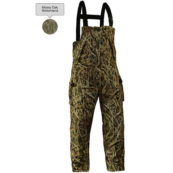 RIVERS WEST Adult Male Ambush Bib, Color: Mossy Oak Bottomlands, Size: M